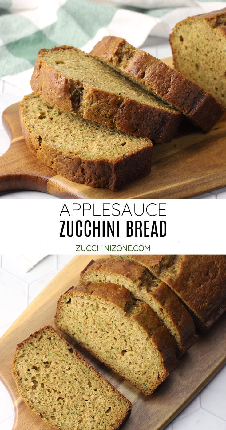 Applesauce Zucchini Bread Zucchini Zone