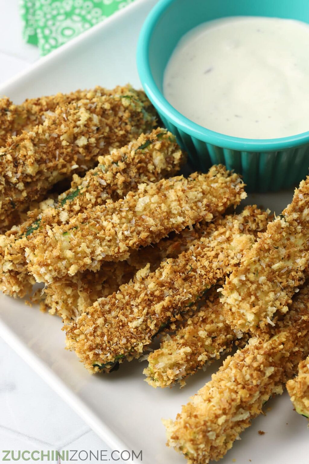 Baked Zucchini Sticks - Zucchini Zone