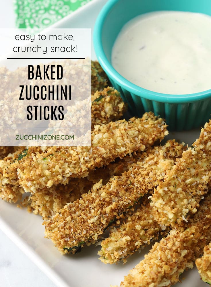 Baked Zucchini Sticks Zucchini Zone