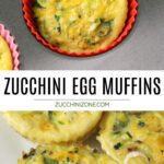 Zucchini egg muffins recipe.