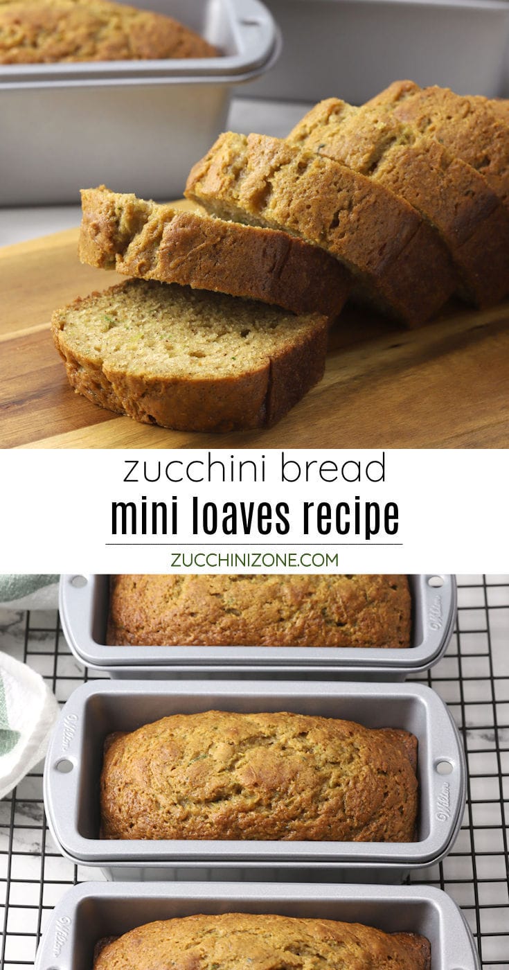 Zucchini Bread Mini Loaves Zucchini Zone