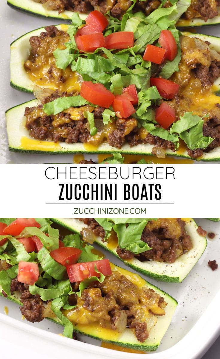 Cheeseburger Zucchini Boats Zucchini Zone