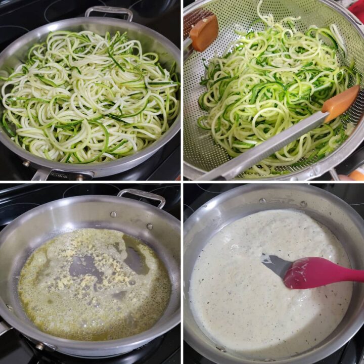 Zucchini Noodle Alfredo - Zucchini Zone