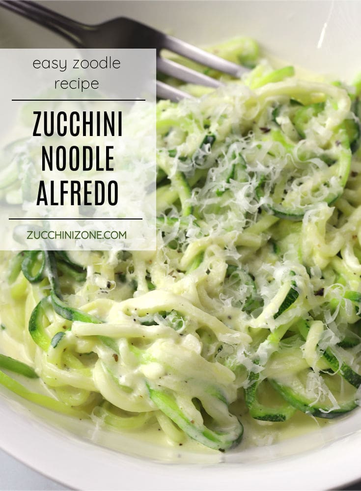 Zucchini Noodle Alfredo Zucchini Zone