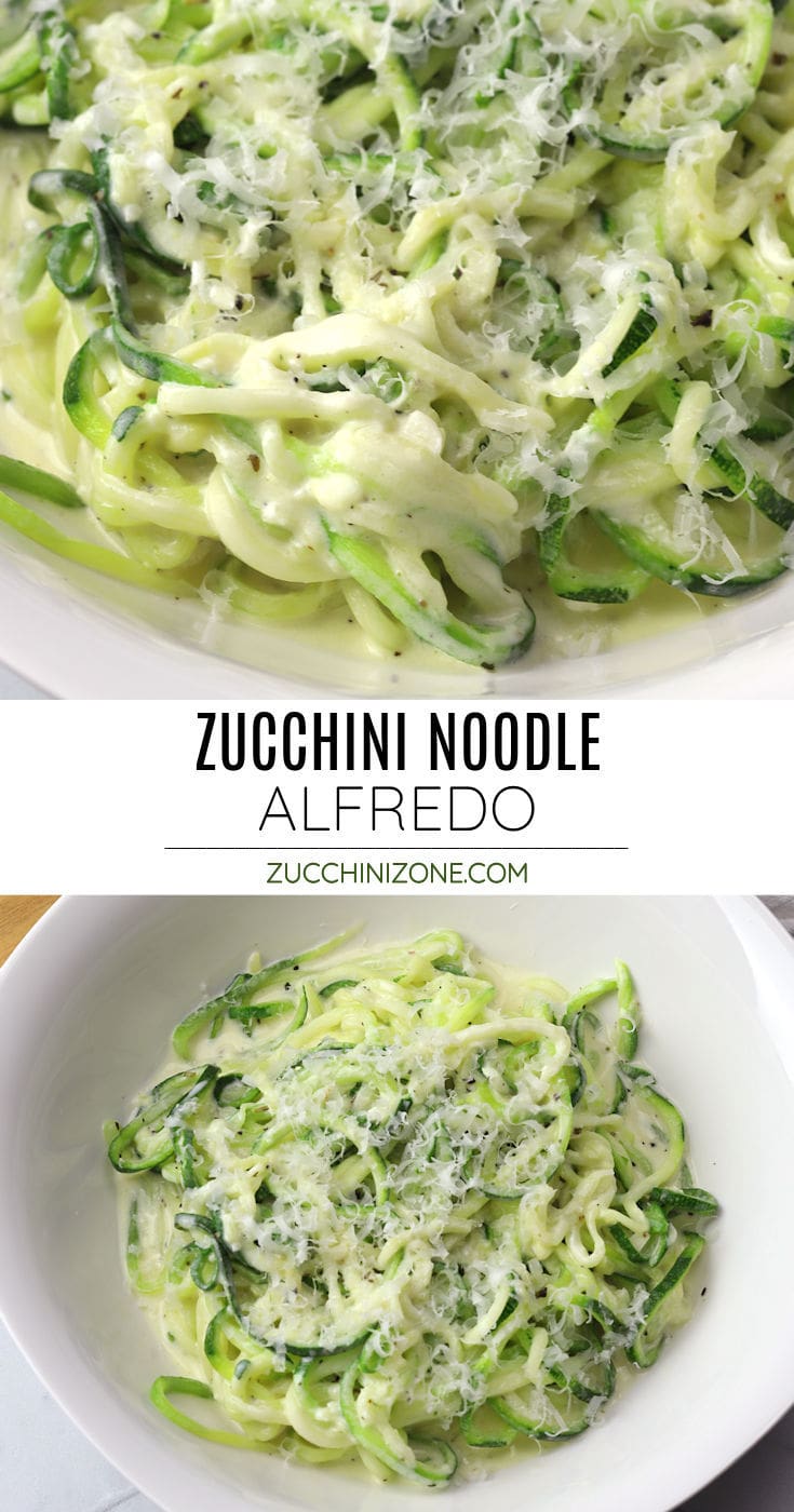 Zucchini Noodle Alfredo Zucchini Zone