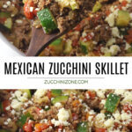 Mexican zucchini skillet recipe.
