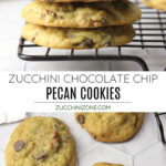 Zucchini chocolate chip pecan cookies recipe.