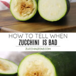 How to tell when zucchini is bad.