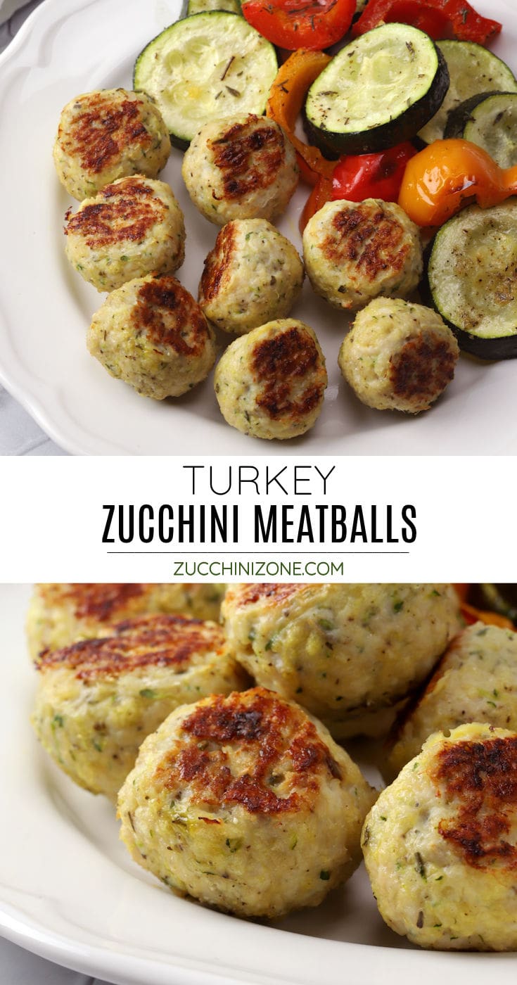Turkey Zucchini Meatballs Zucchini Zone