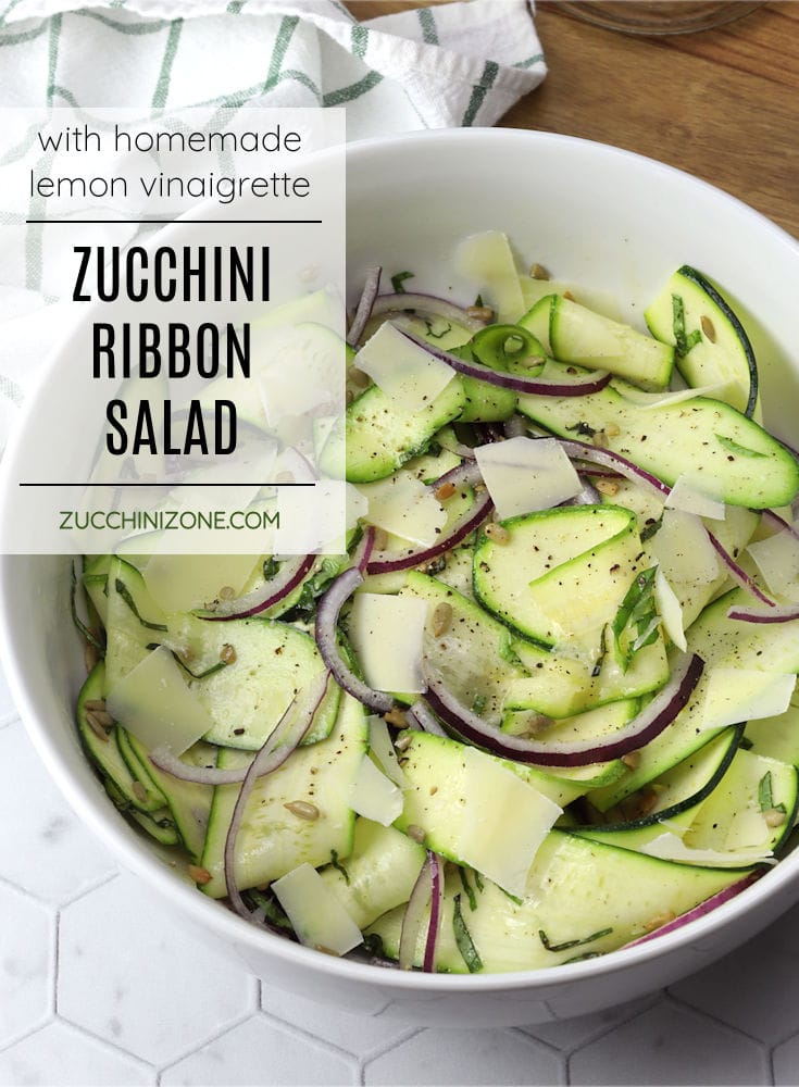 Zucchini Ribbon Salad - Zucchini Zone