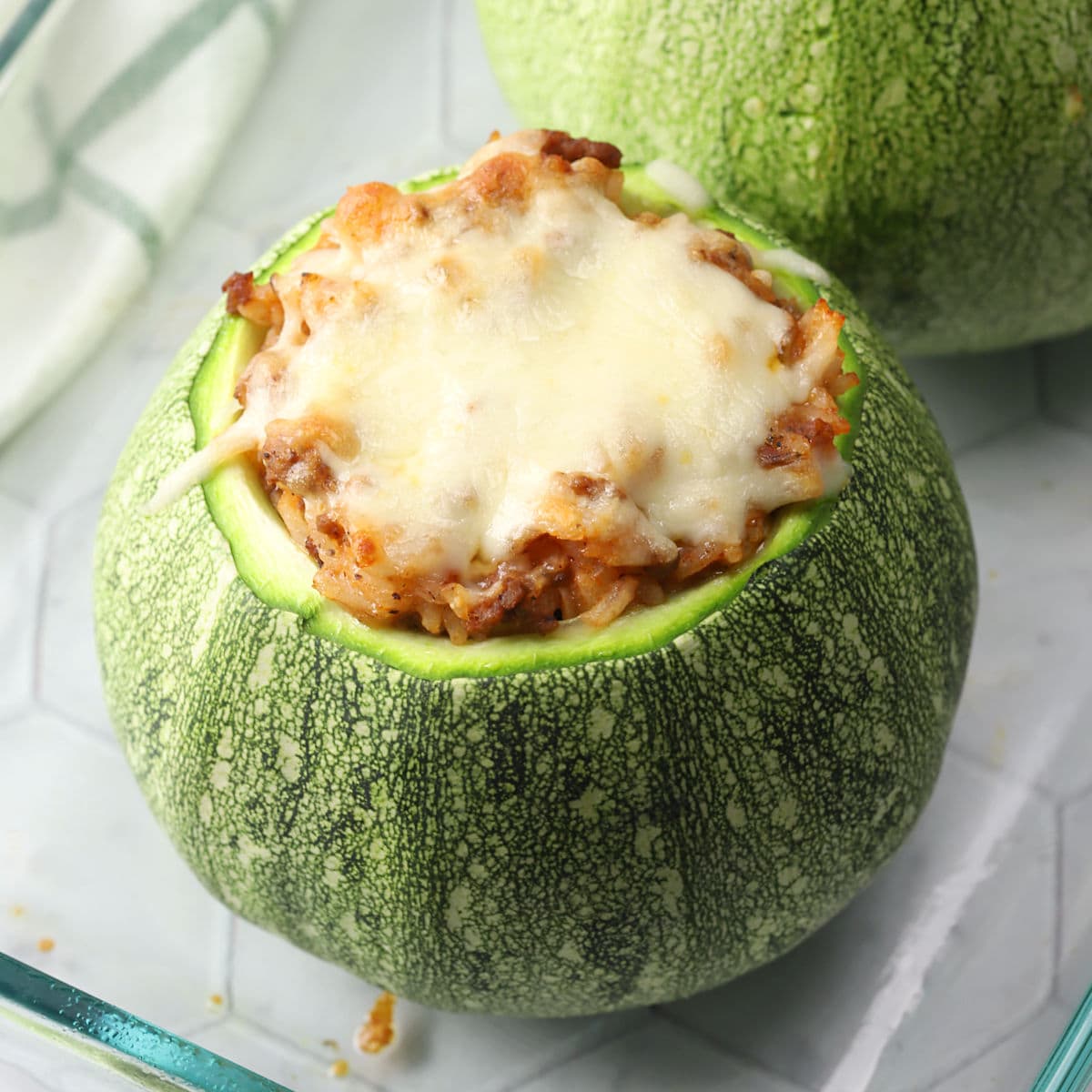 Stuffed Round Zucchini Zucchini Zone