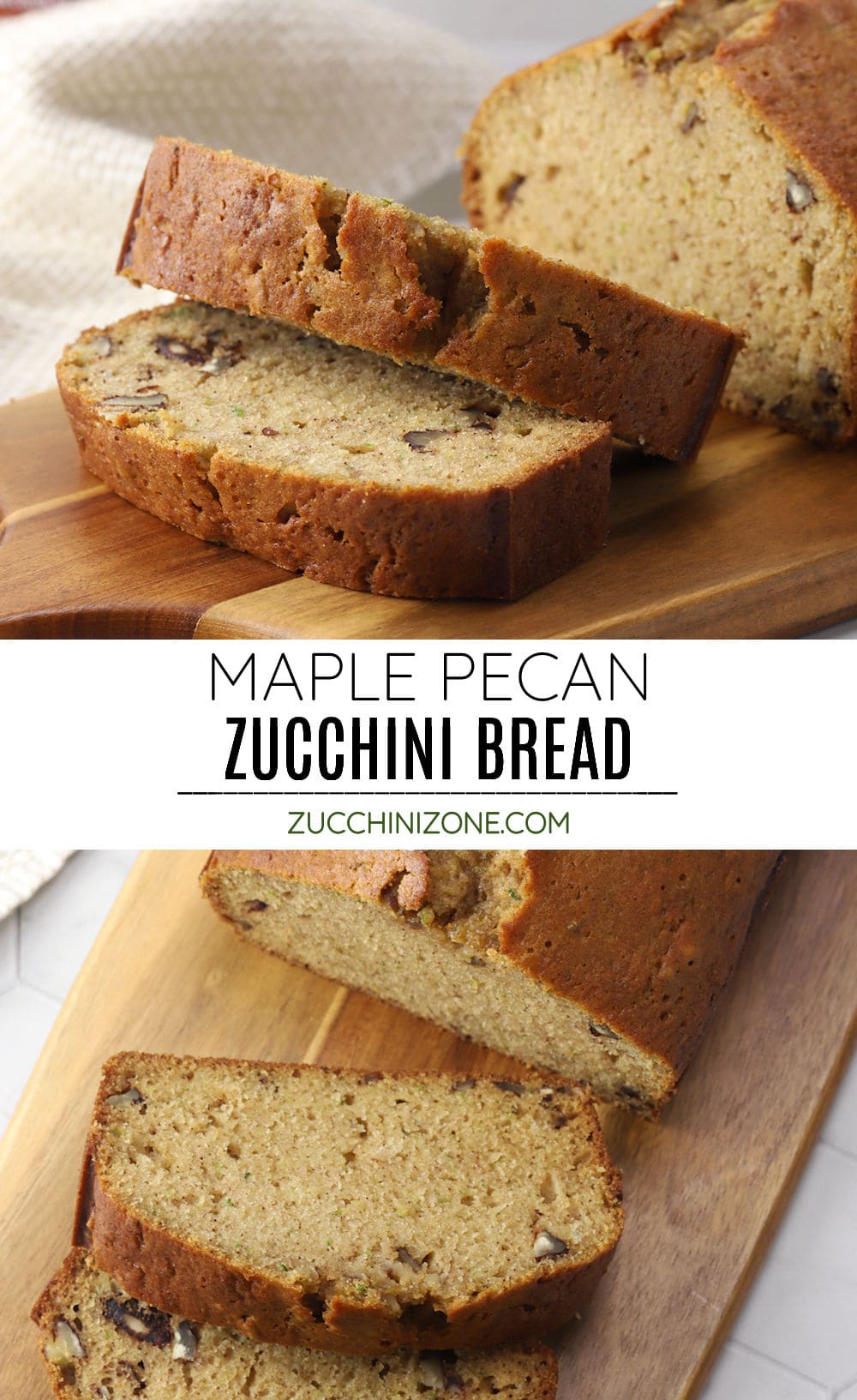 Maple Pecan Zucchini Bread Zucchini Zone