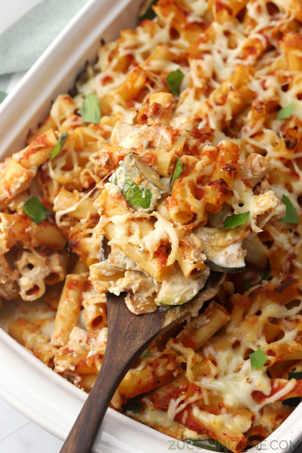 Meatless Baked Ziti Zucchini Zone