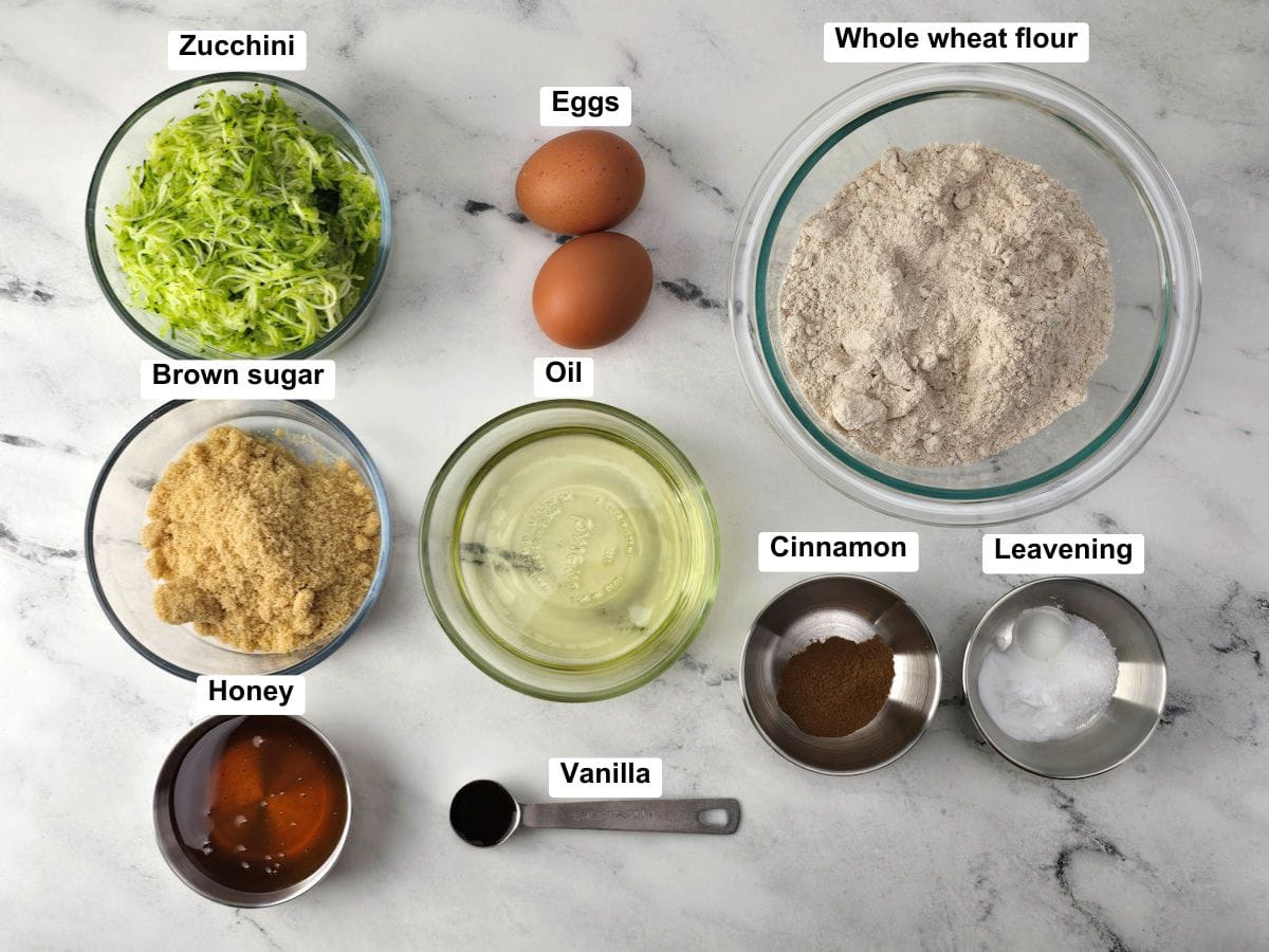 Ingredients on a counter top.